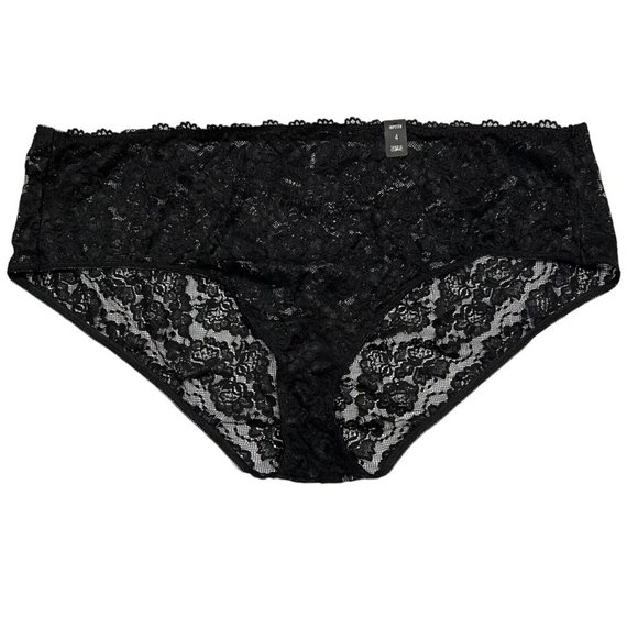 NWT TORRID Hipster Pantie Sz 4X Black Lace - Picture 1 of 4